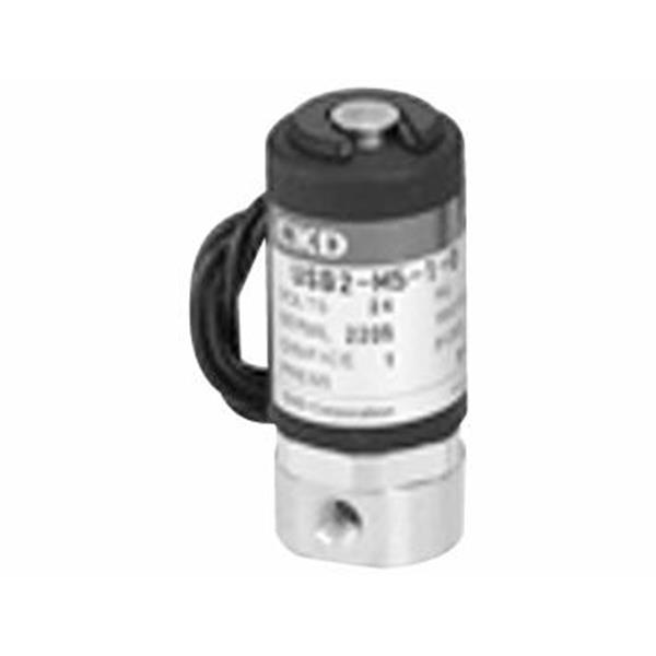 CKD喜開理多種流體小型直動式2通電磁閥USB2-M5-1-L-AC200V